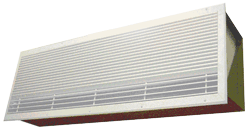 Low pressure hot water heated air curtain - C2000WR