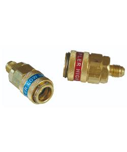 Low pressure and high pressure coupler with adapter - QC12