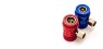 Automotive quick couplers (1x red and 1x blue) M12x1.5 compatible R1234yF - TF-VHF-SY
