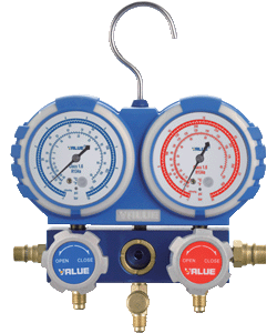2-way manifold pressure gauges  - TF-VMG2-R134A