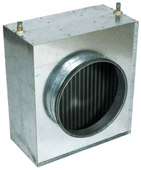 Batterie de chauffage à eau HCW/HW pour le réchauffement supplémentaire de  l'air soufflé - EXHAUSTO A/S